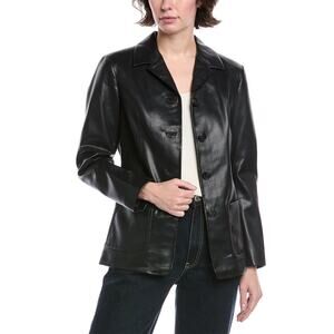 Rag & Bone Drew Faux Leather Blazer Jacket Modern Classy Edgy Rocker Motto Sz 2